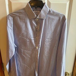 Charles Tyrwhitt - Dress Shirt - Blue/Purple/White - Long Sleeve - Extra Slim